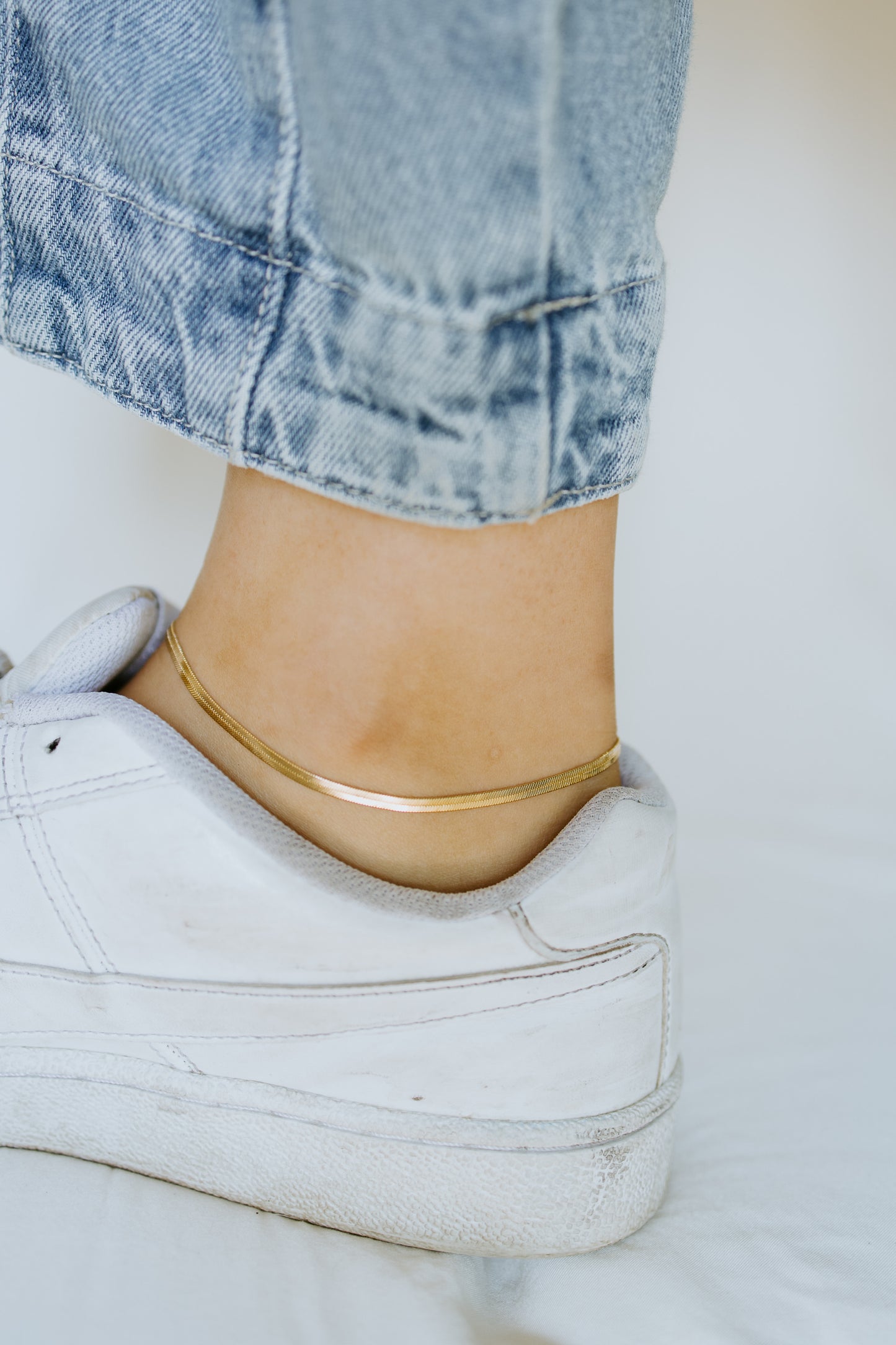 Herringbone Anklet