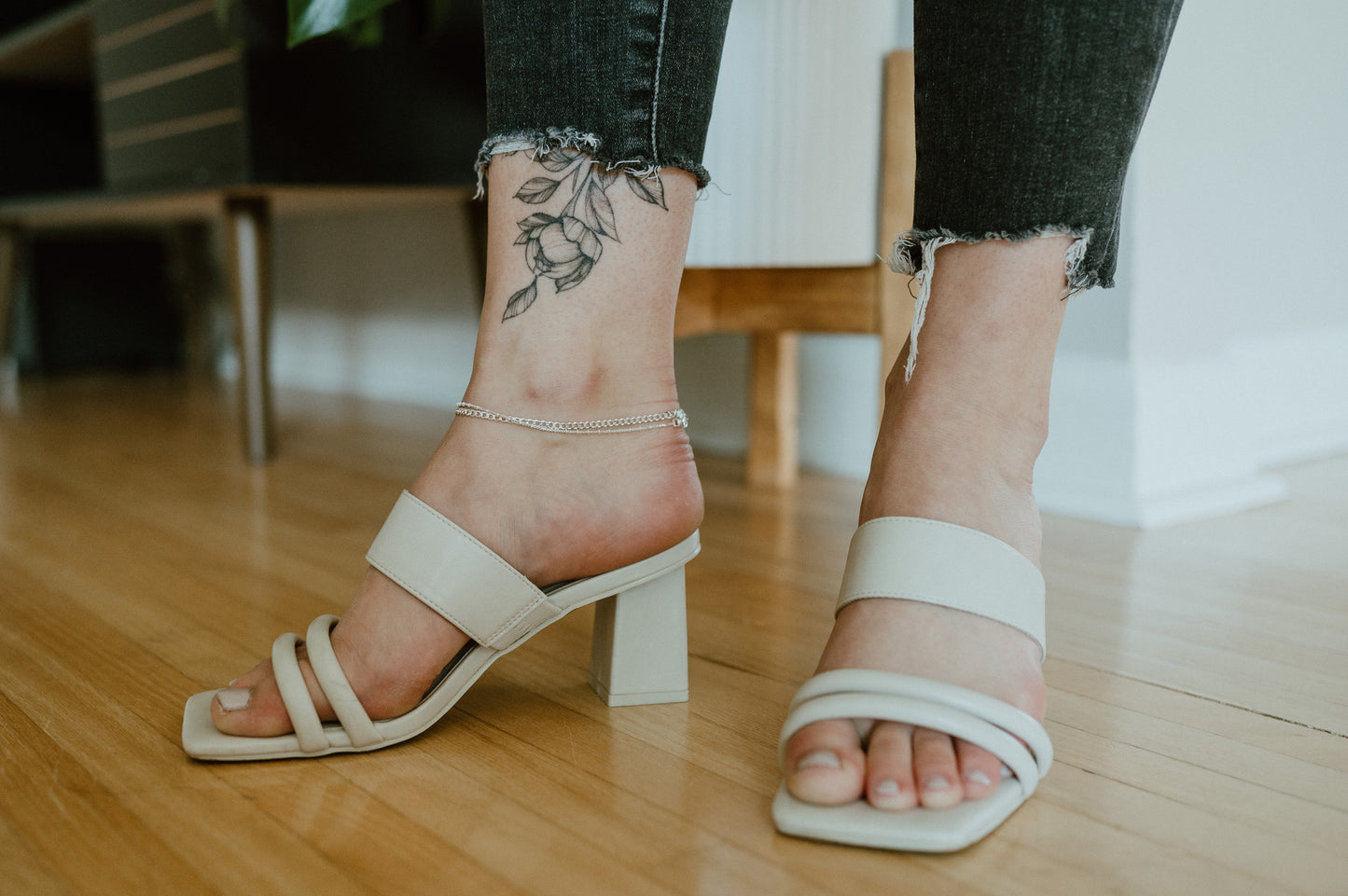 Curb Chain Anklet - Sterling Silver