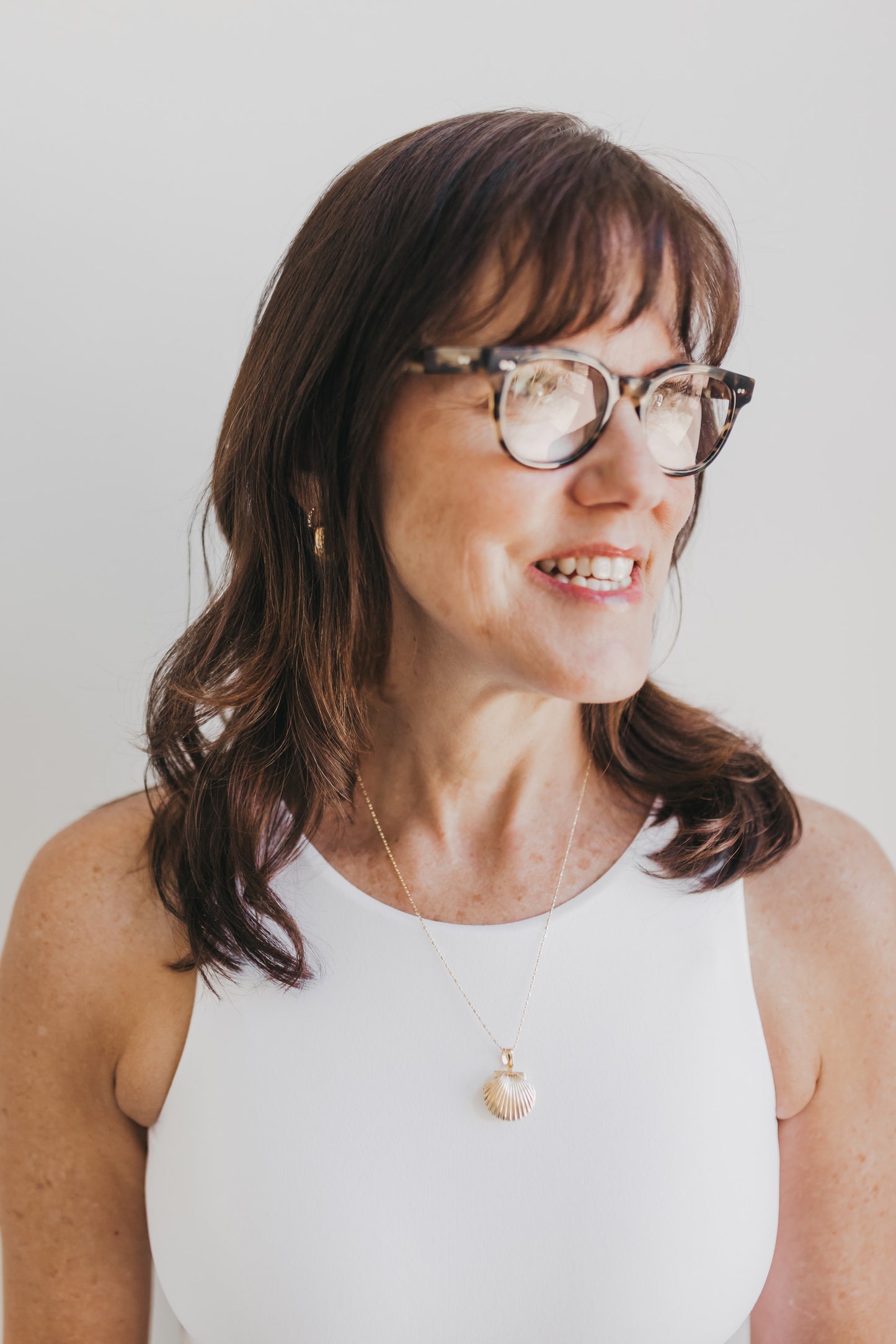 Clam Shell Locket Necklace