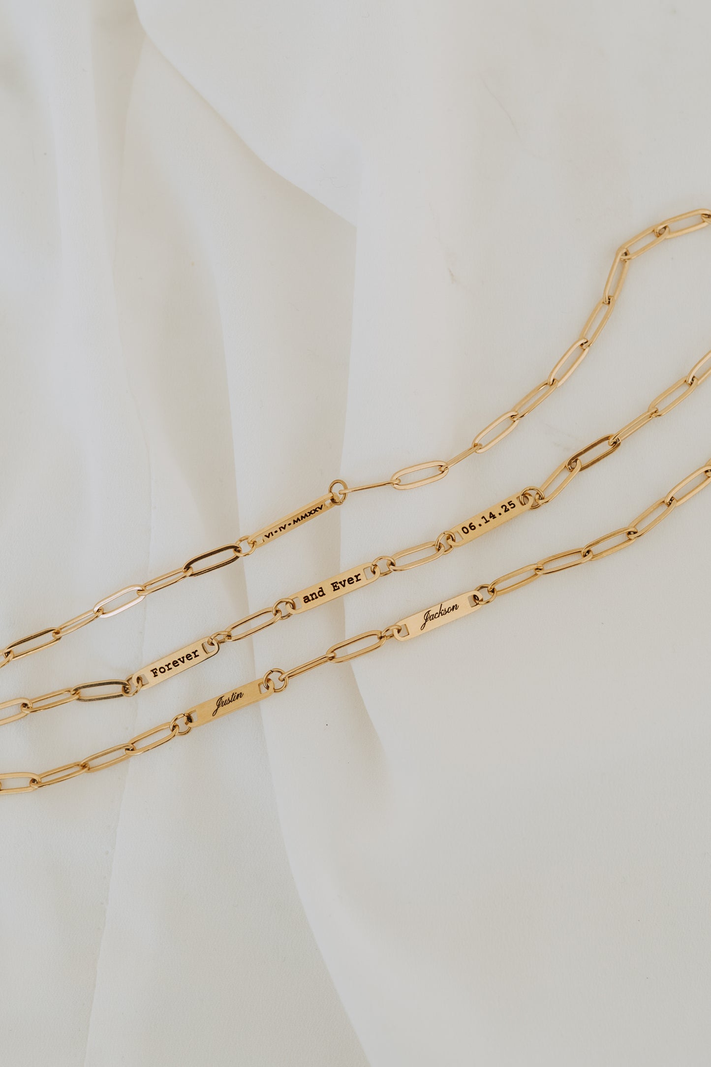 Engraved 3 Bar Necklace