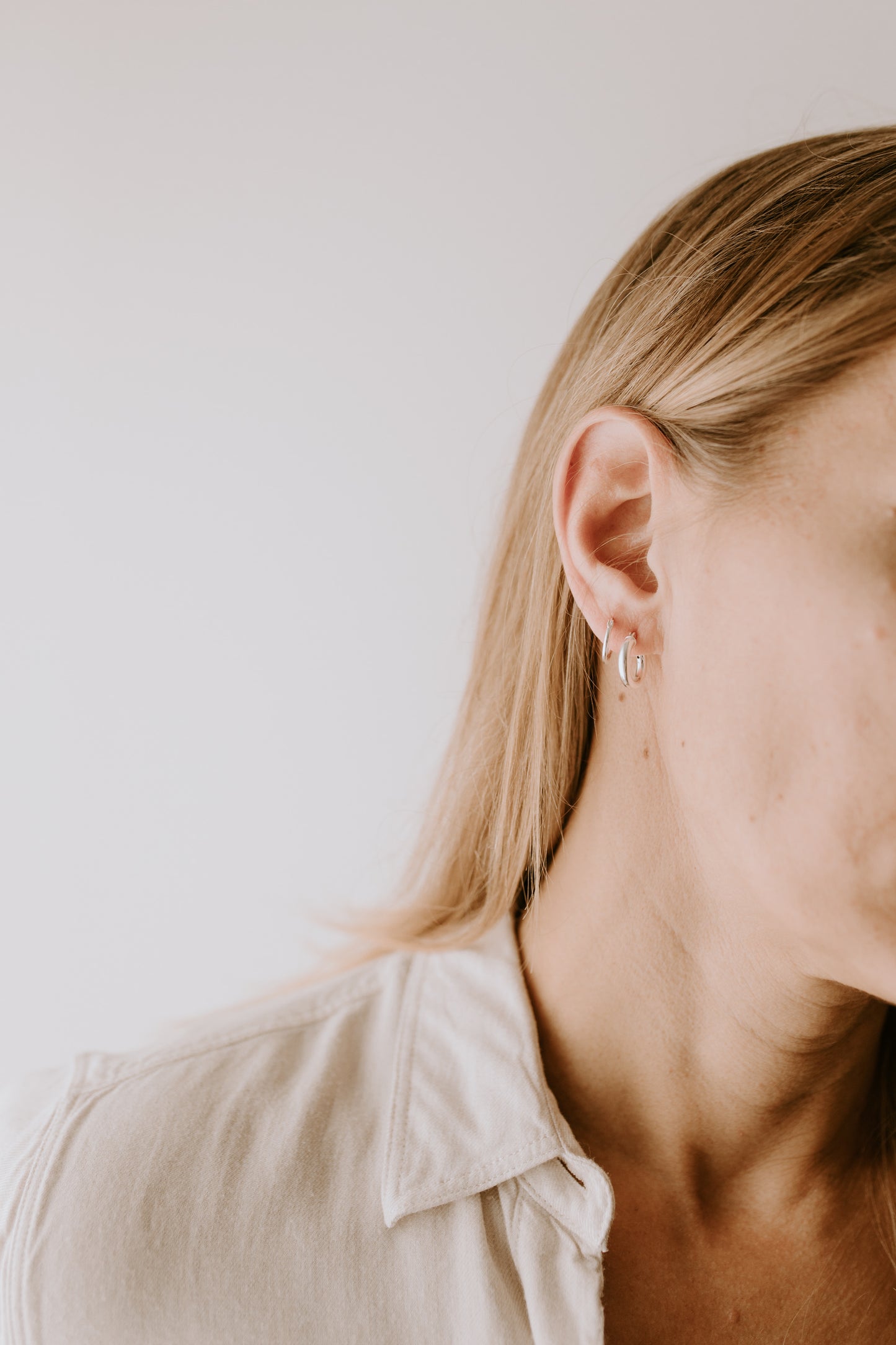 Sleeper Hoops - Sterling Silver