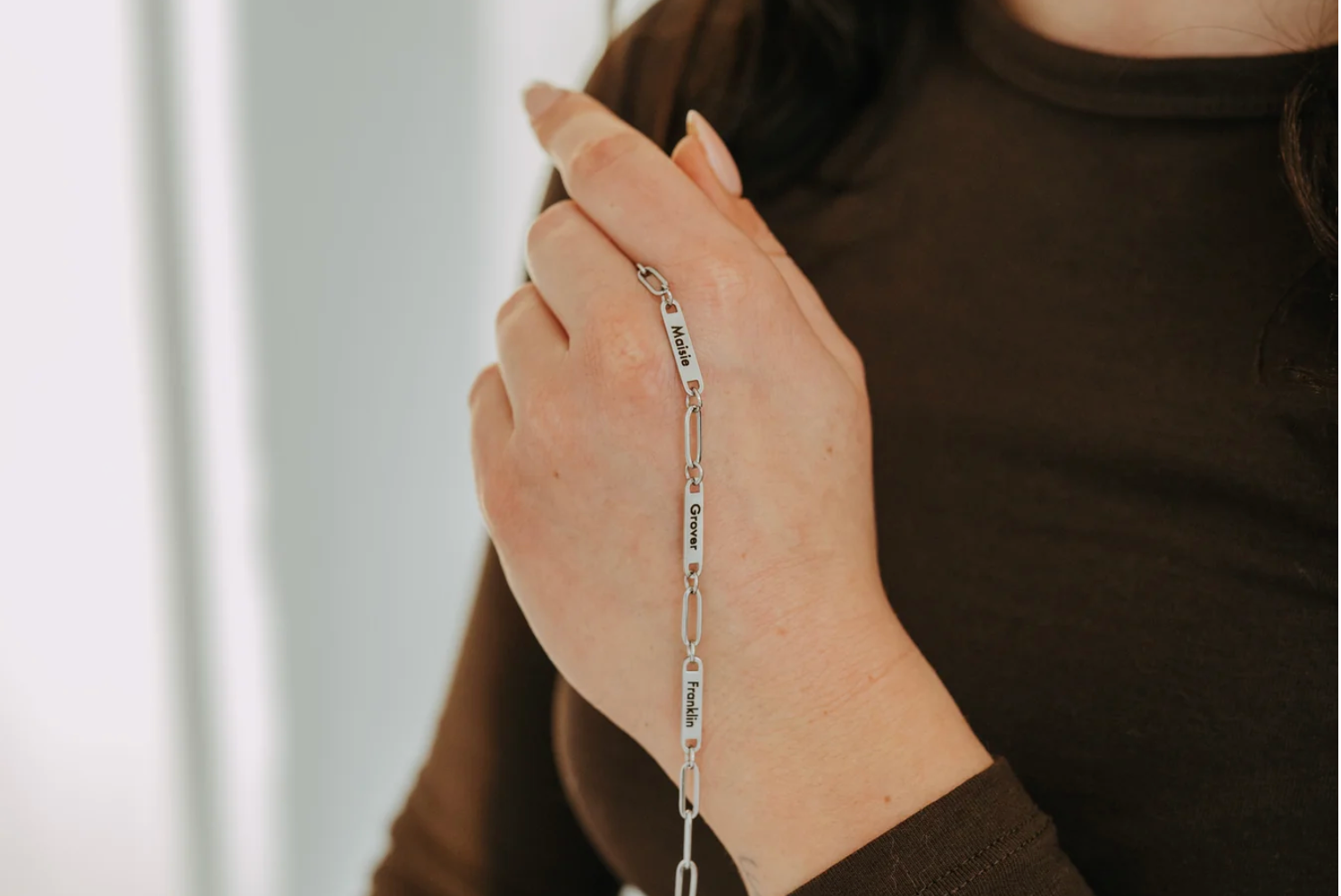 Silver Engraved Bracelet