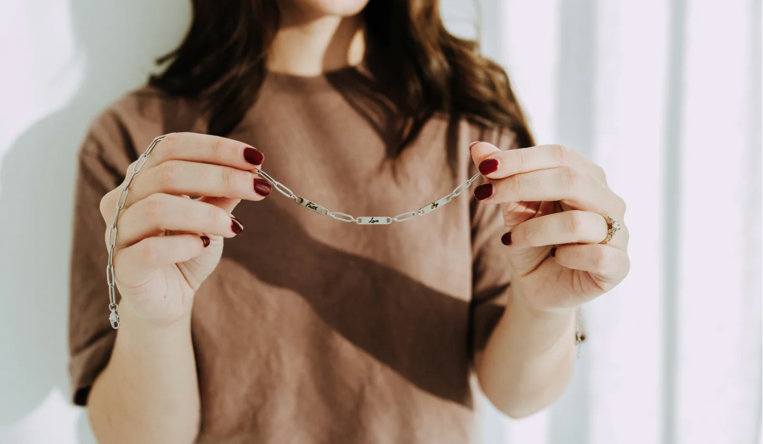 Silver Engraved Necklace