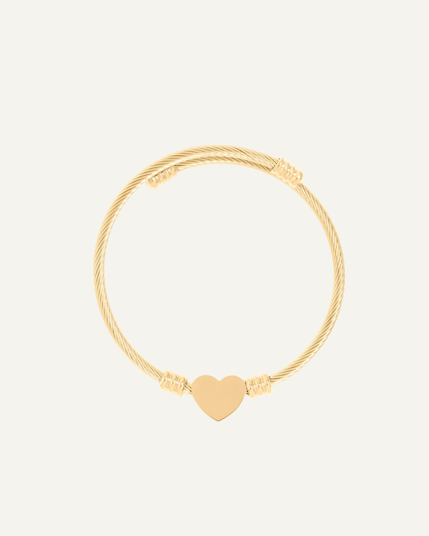 Engraved Heart Bangle