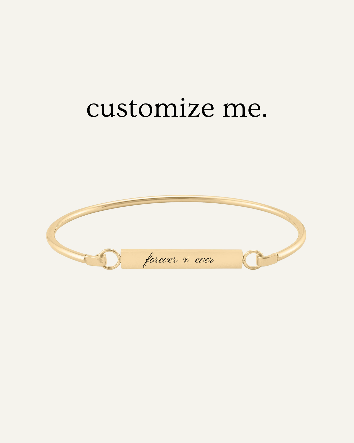 Engraved Bar Bangle