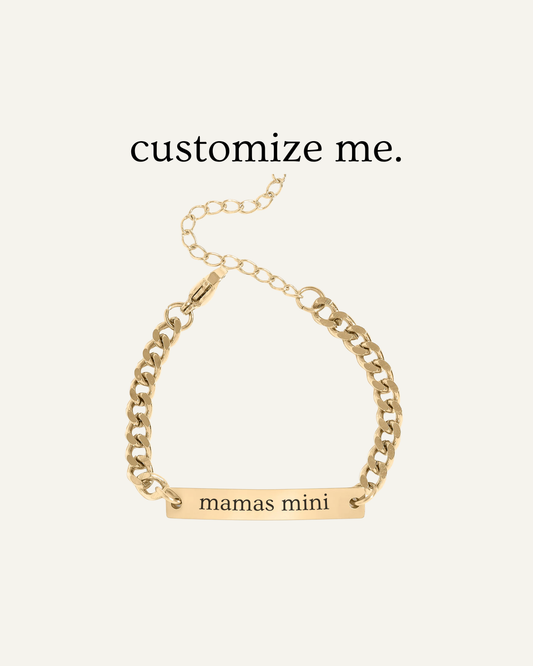 Engraved Kids Bar Bracelet