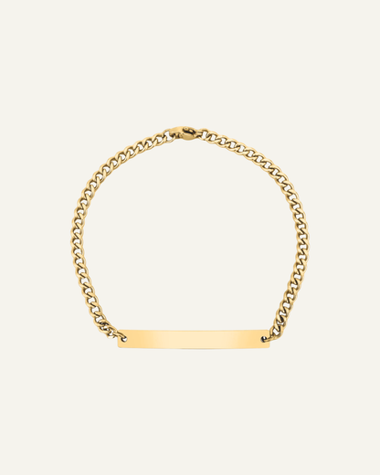 Engraved Mens Bar Bracelet