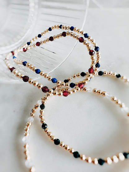 Birthstone Beaded Bracelet