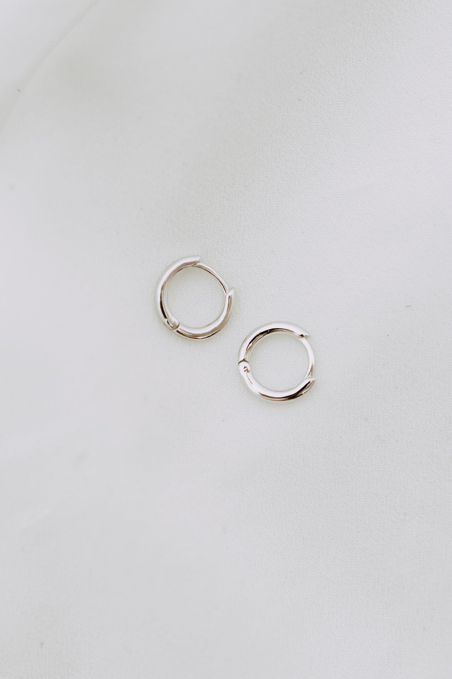 Simple Huggies - Sterling Silver