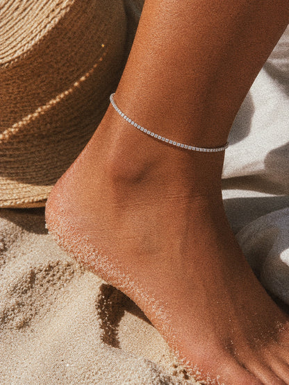 Tennis Anklet - Cubic Everyday Anklet