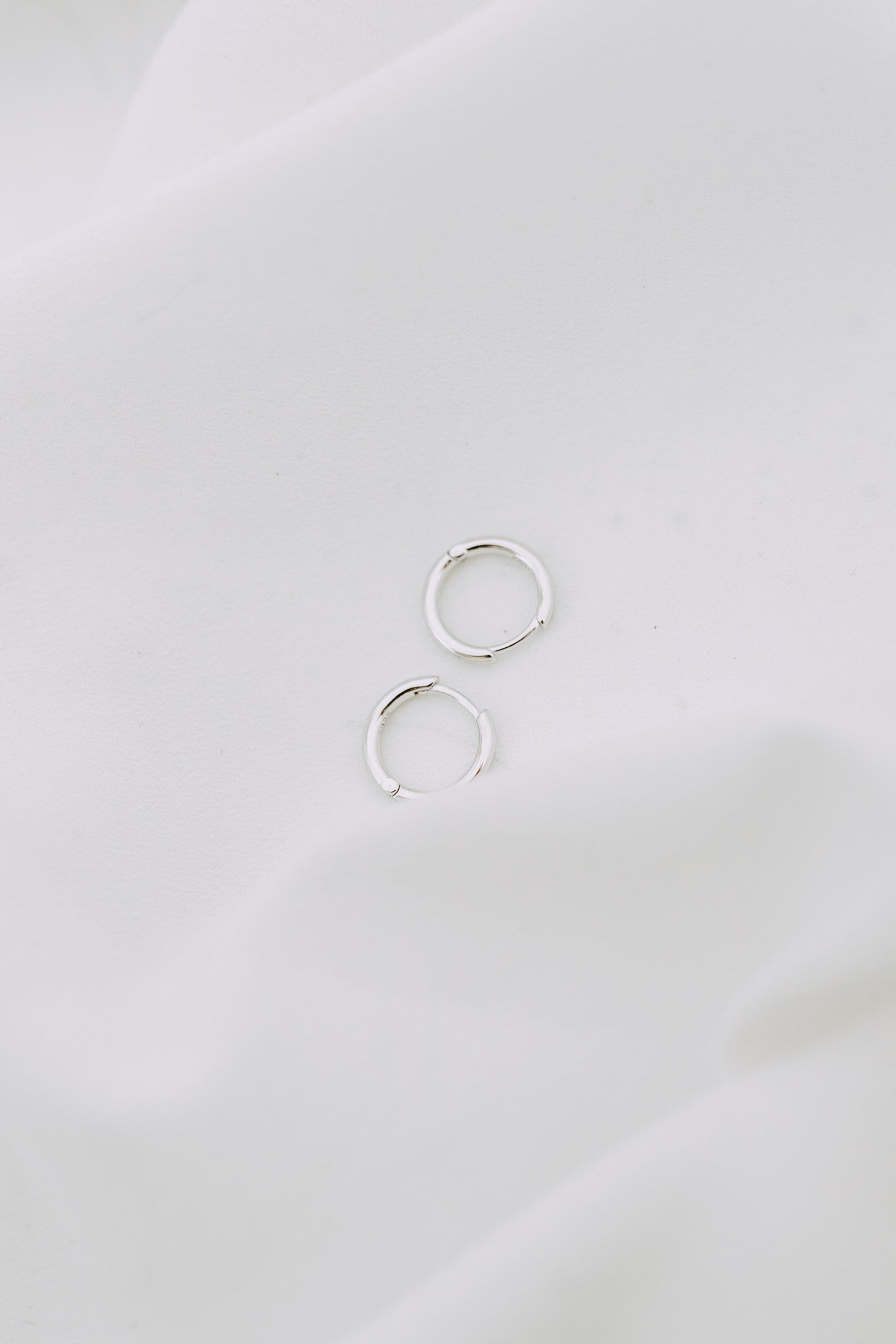 Simple Huggies - Sterling Silver