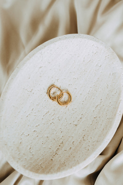 Everyday Huggie Hoop Earrings – 18K Gold Filled