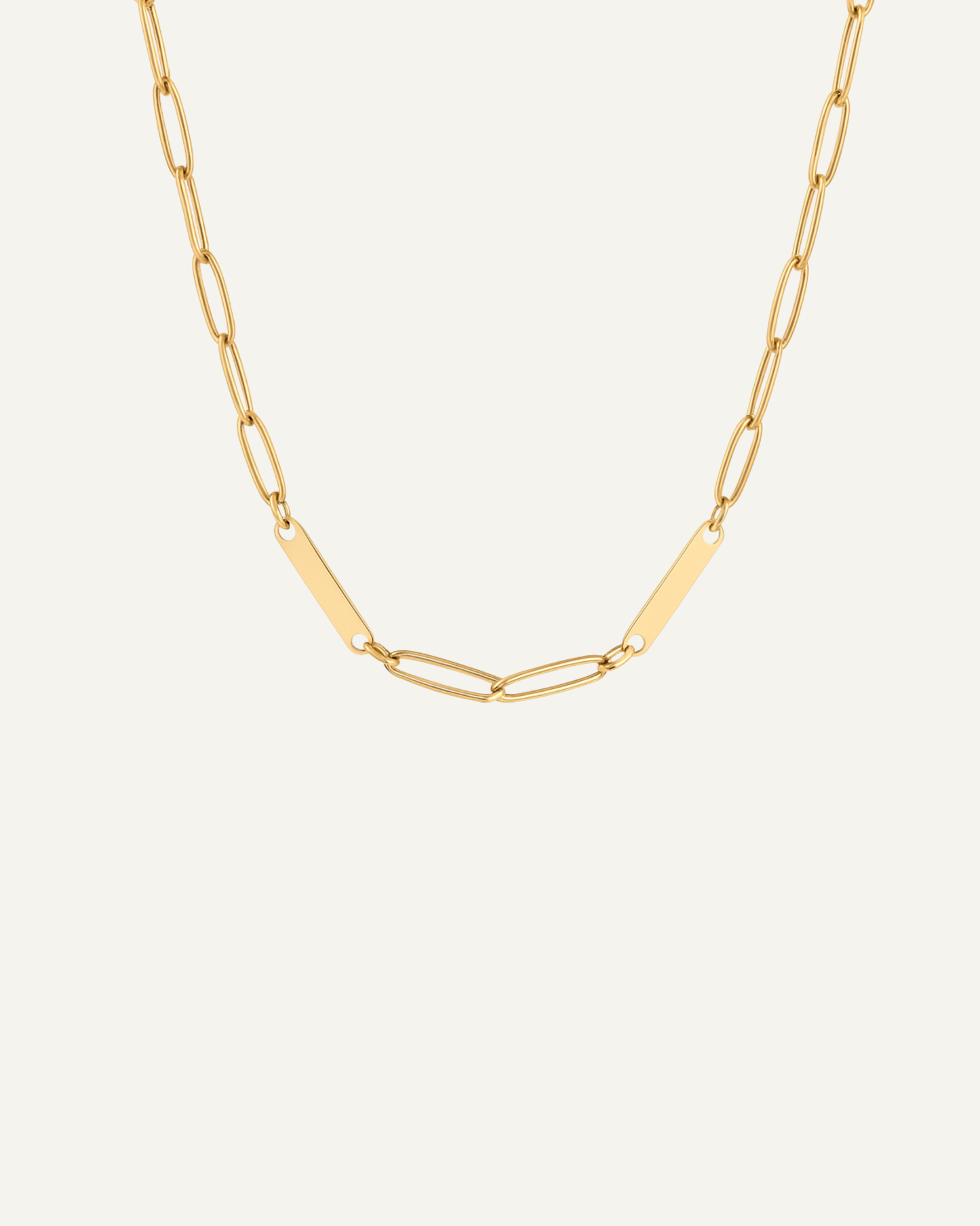 Engraved 2 Bar Necklace