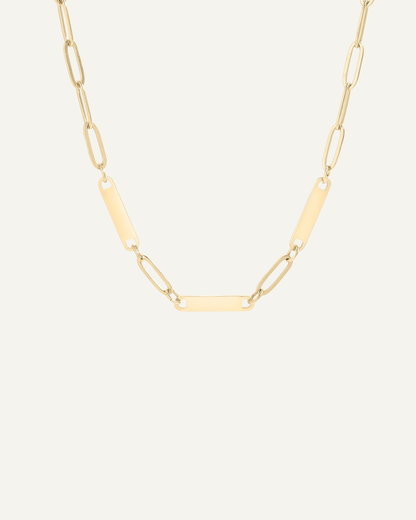 Engraved 3 Bar Necklace