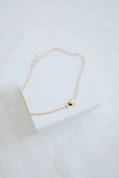 Heart Charm Anklet