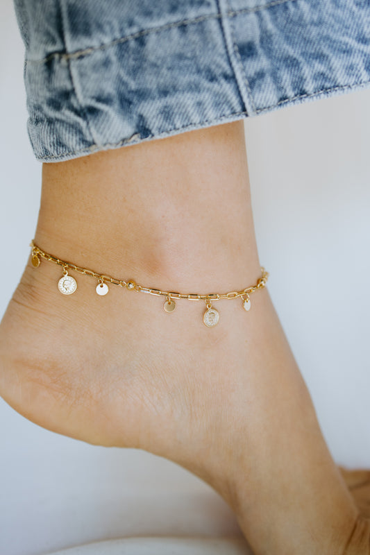 Coin Charm Anklet