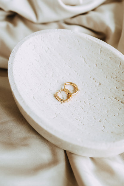 Everyday Huggie Hoop Earrings – 18K Gold Filled