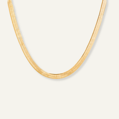 4mm Gold Filled Herringbone Necklace