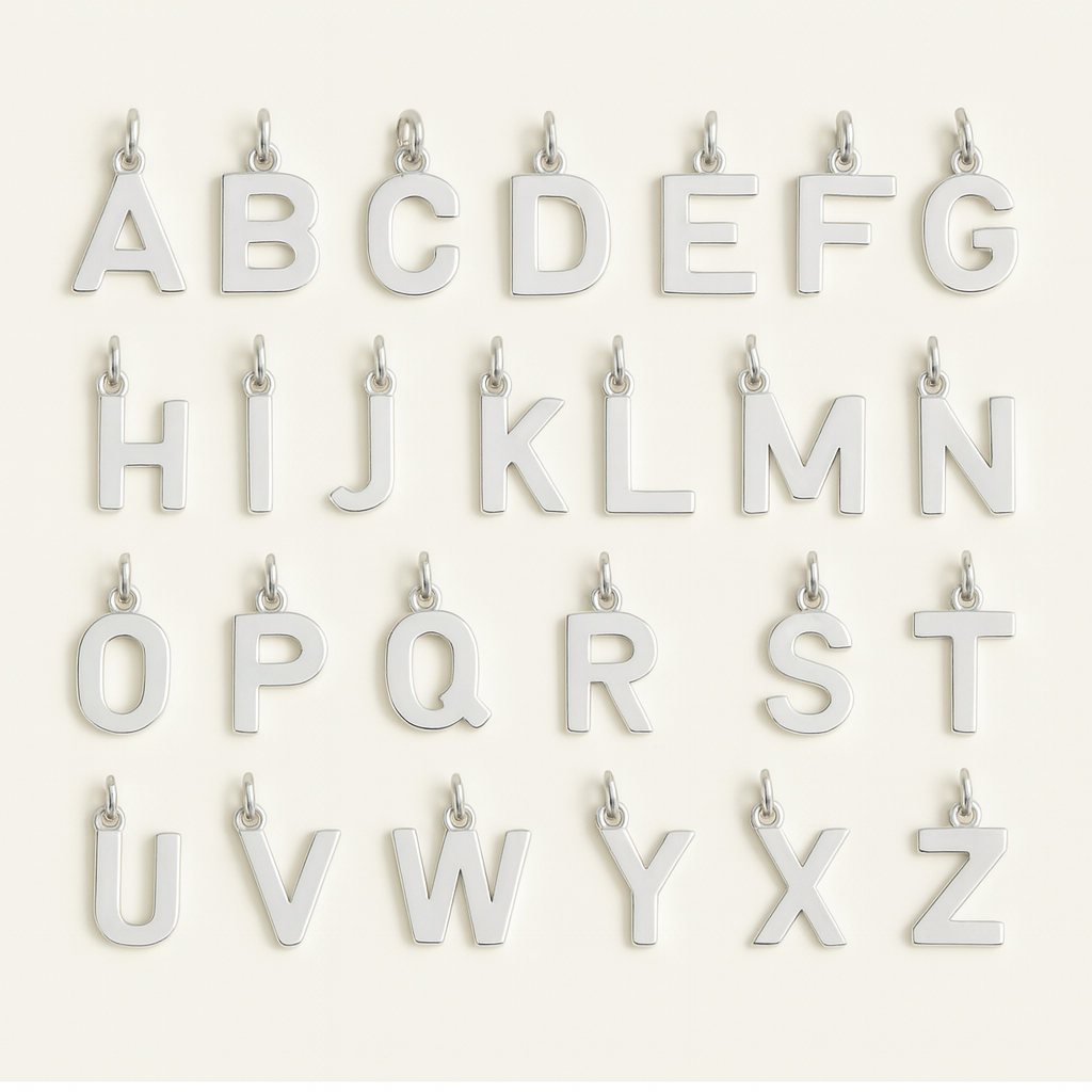 Mini Letter Necklace - Sterling Silver