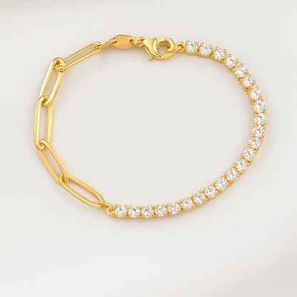 Paperclip Tennis Bracelet