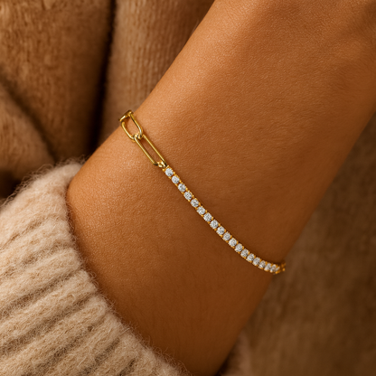 Paperclip Tennis Bracelet