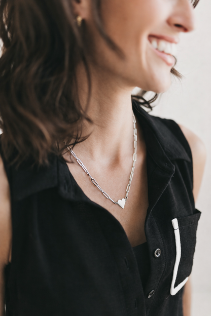 Love Locked Necklace - Silver