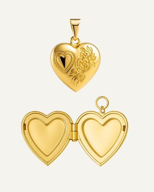 Engraved Mini Heart Locket