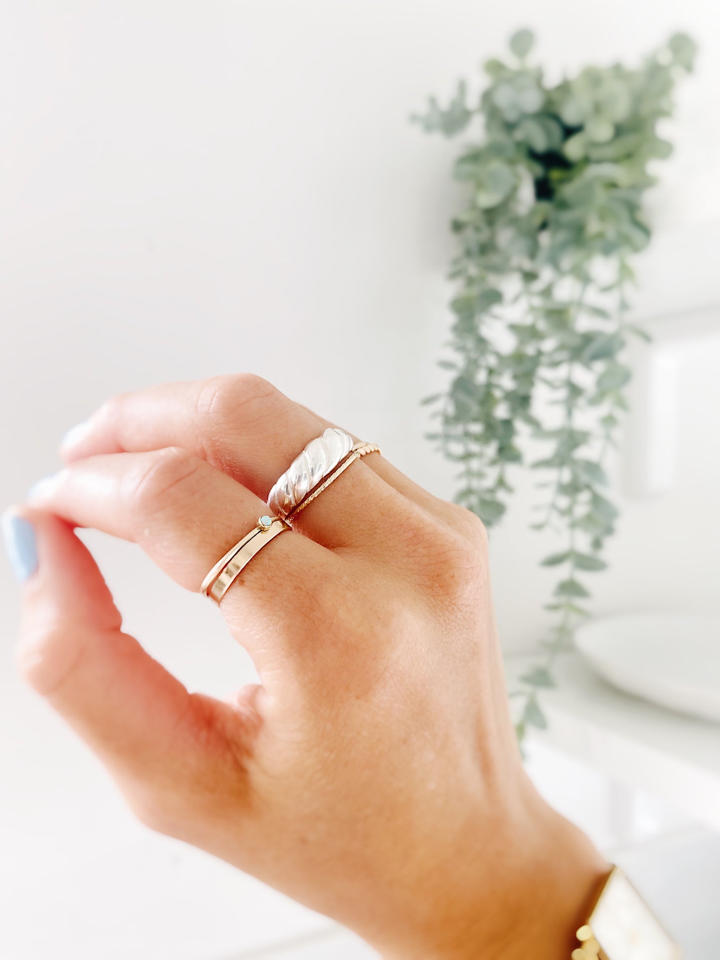 Croissant Ring - Sterling Silver