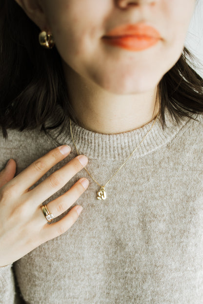 Bubble Letter Necklace