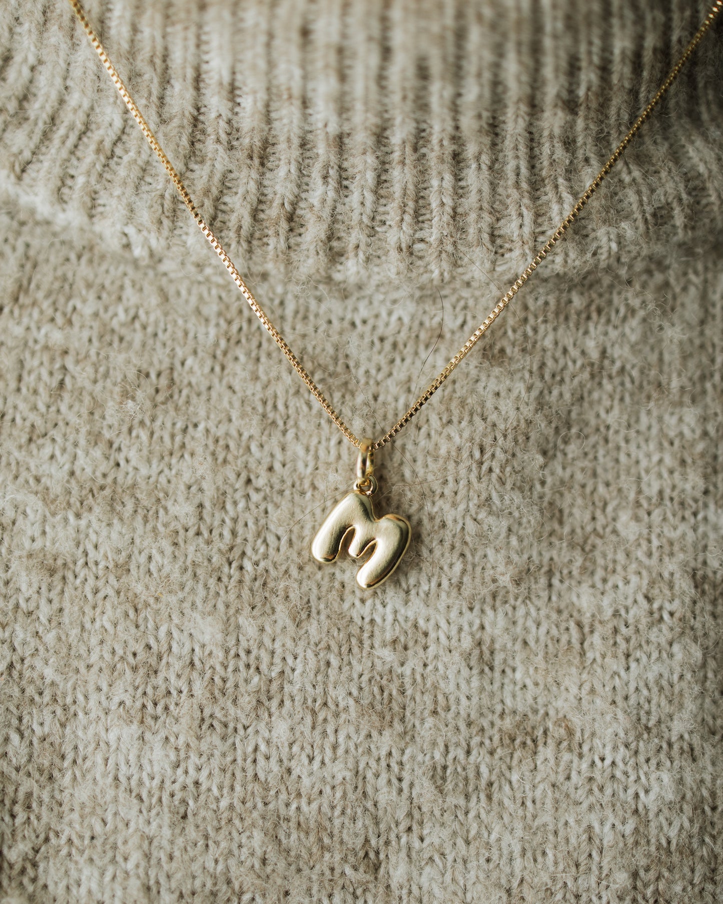 Bubble Letter Necklace