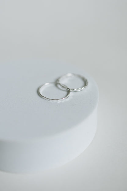 Sterling Silver Hammered Ring