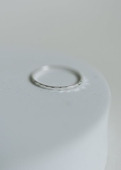 Sterling Silver Hammered Ring