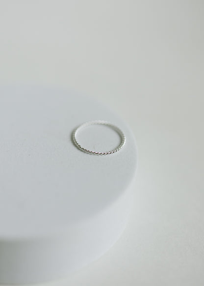 Sterling Silver Twist Ring