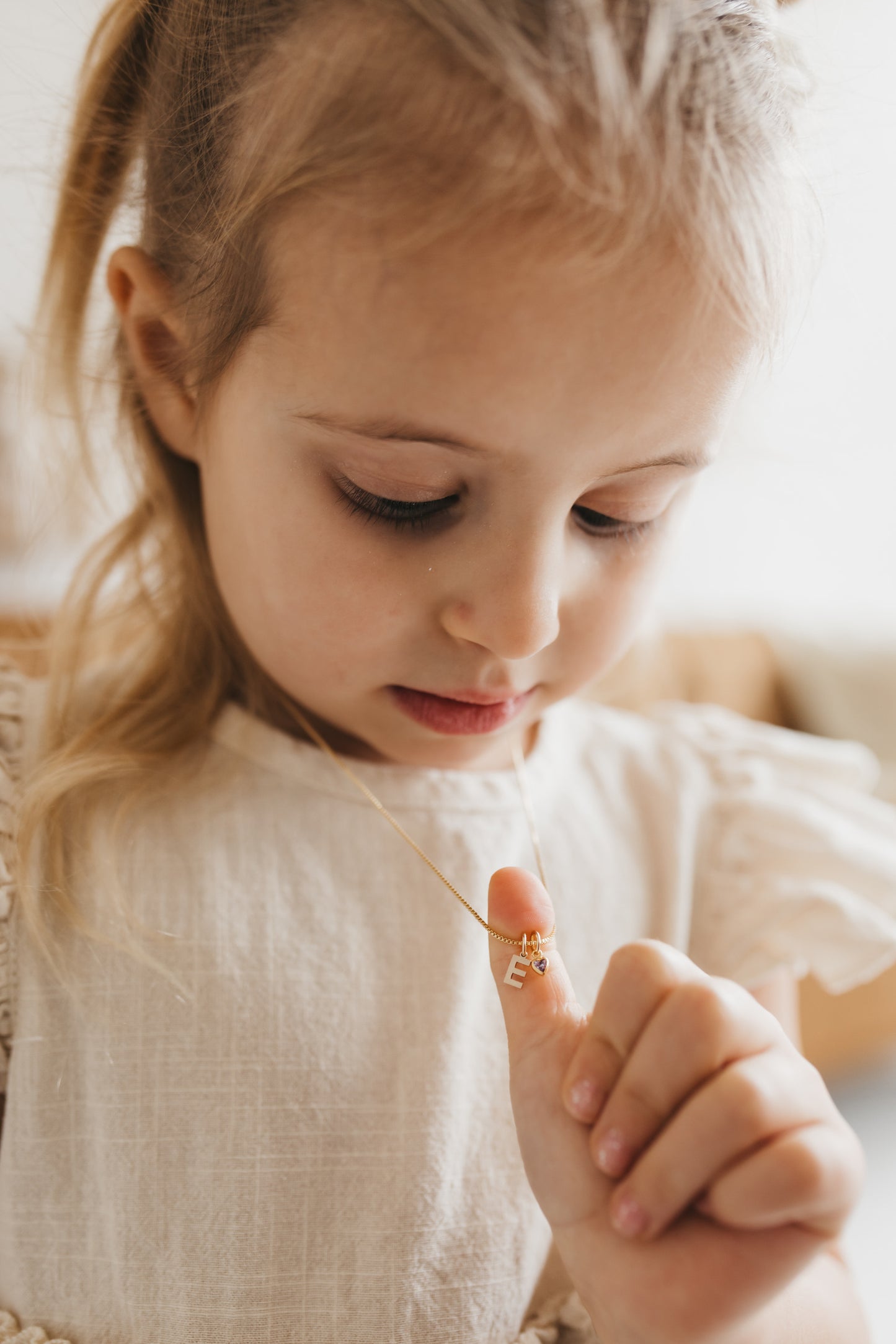 Kids Mini Letter Necklaces