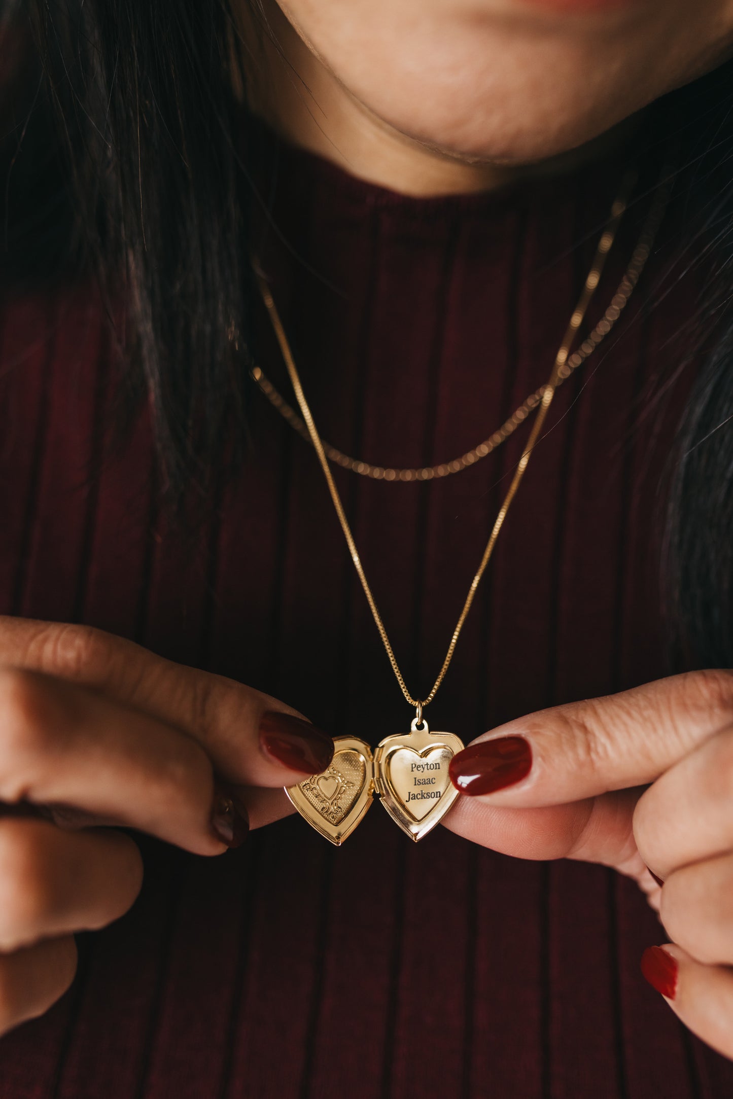Engraved Vintage Locket - Inside