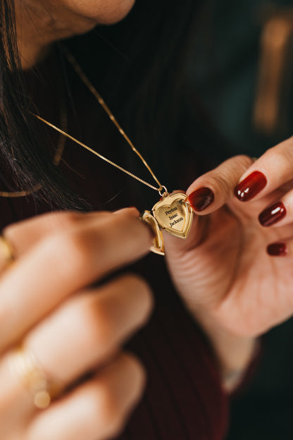 Engraved Vintage Locket - Inside