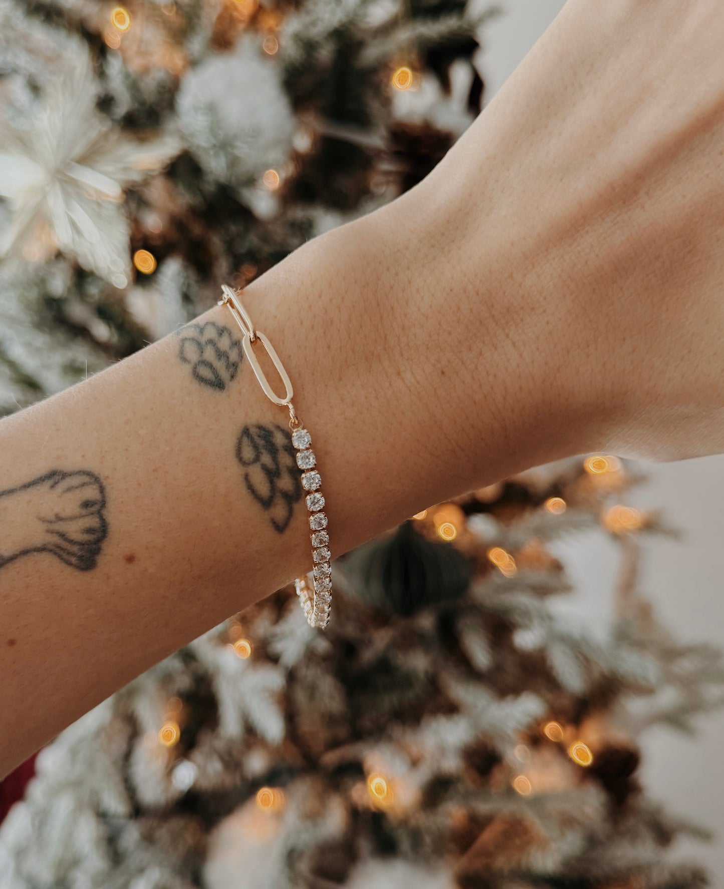 Paperclip Tennis Bracelet