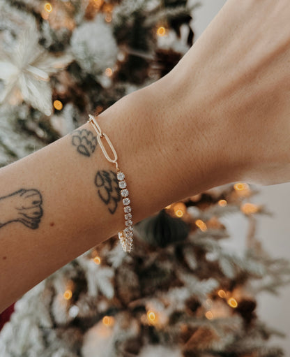 Paperclip Tennis Bracelet