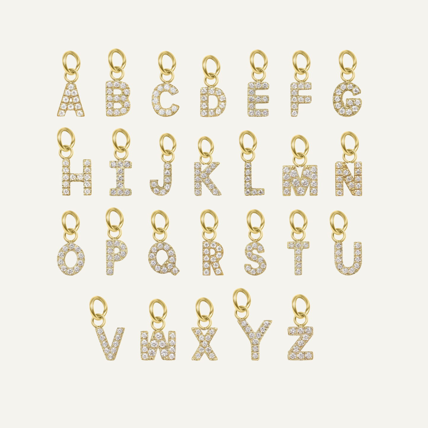 Sparkle Letter Pendant Necklace