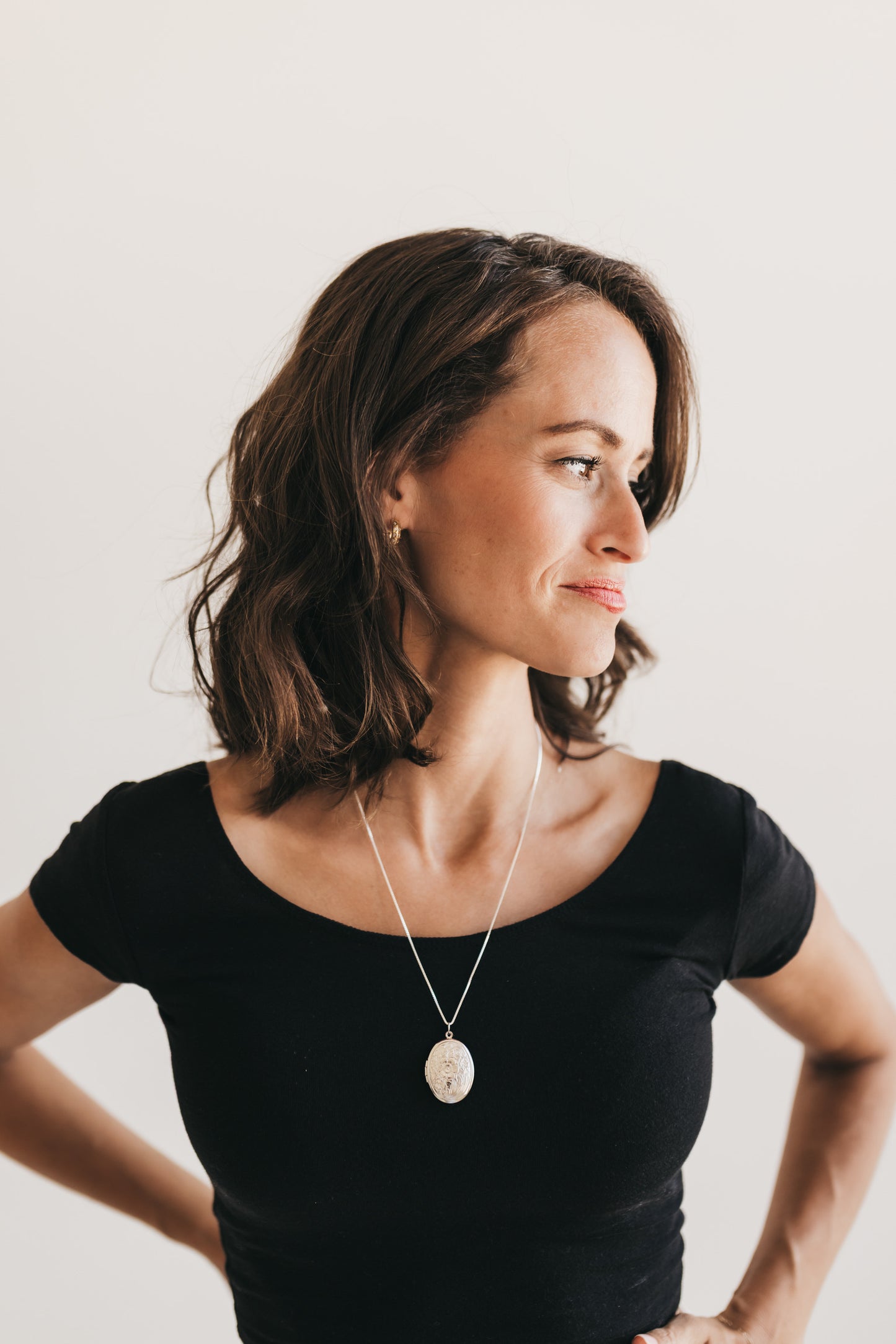 Secret Garden Oval Locket ( Silver)