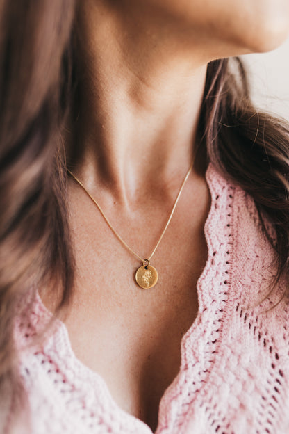 Birth Flower Necklace