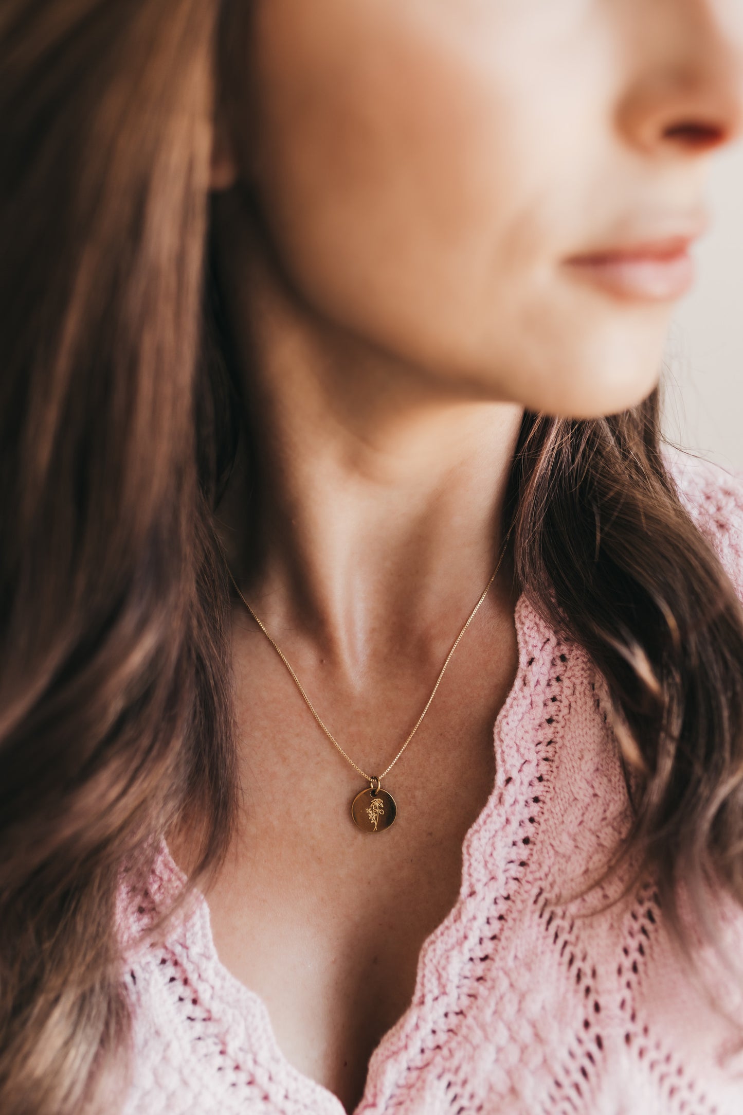 Birth Flower Necklace