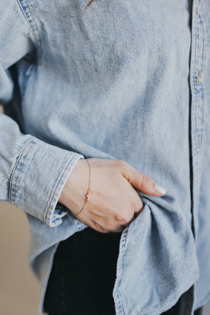 Dainty Cross Bracelet