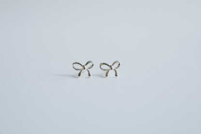 Silver Bow Studs