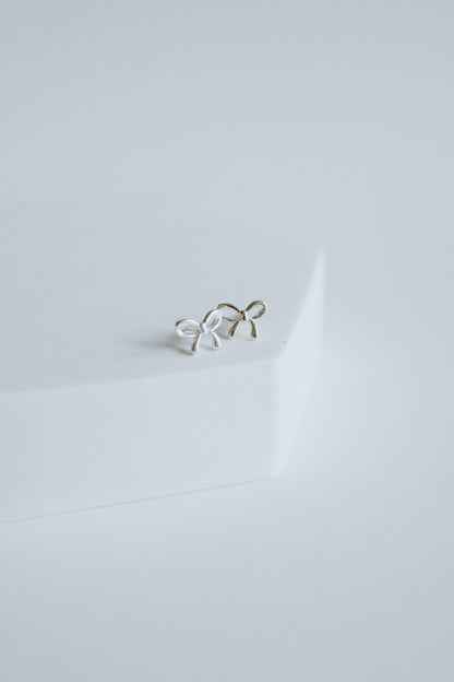 Silver Bow Studs