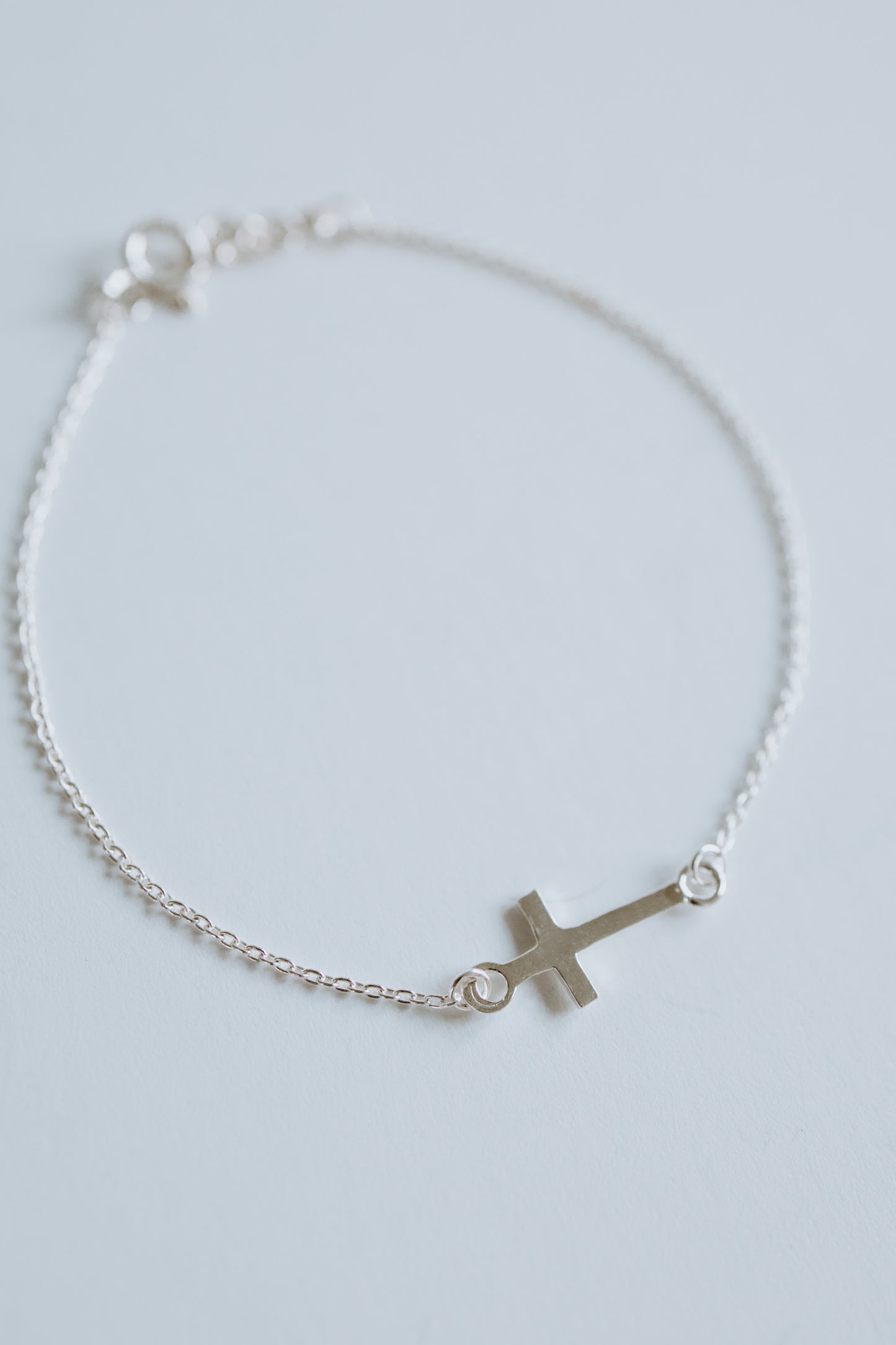 Cross Bracelet - Sterling Silver