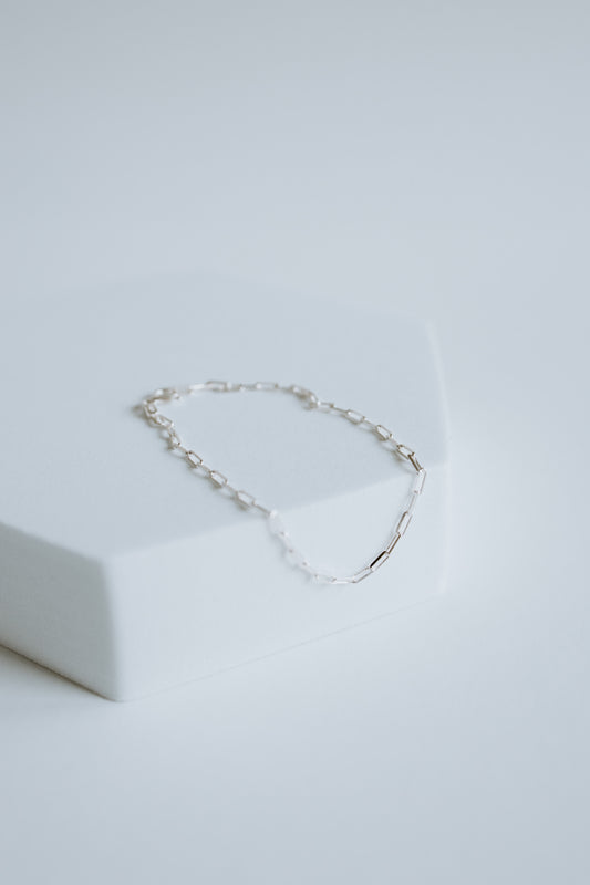 Petite Paperclip Bracelet - Sterling Silver