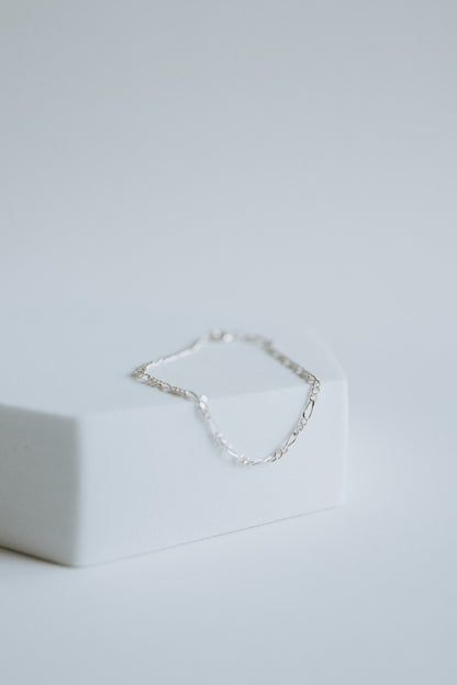 Figaro Bracelet - Sterling Silver