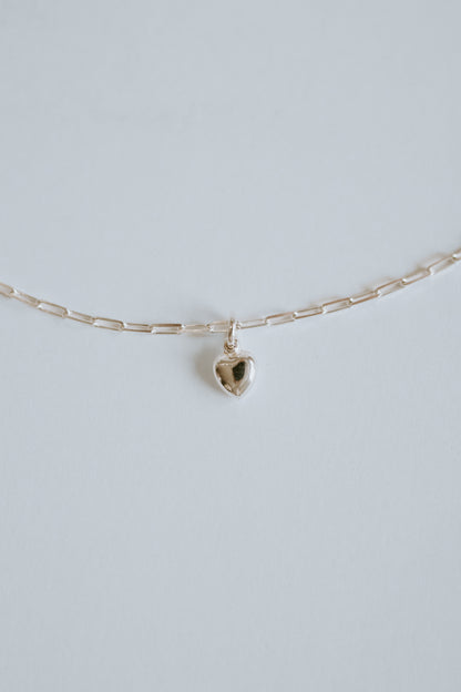 Heart Necklace - Sterling Silver