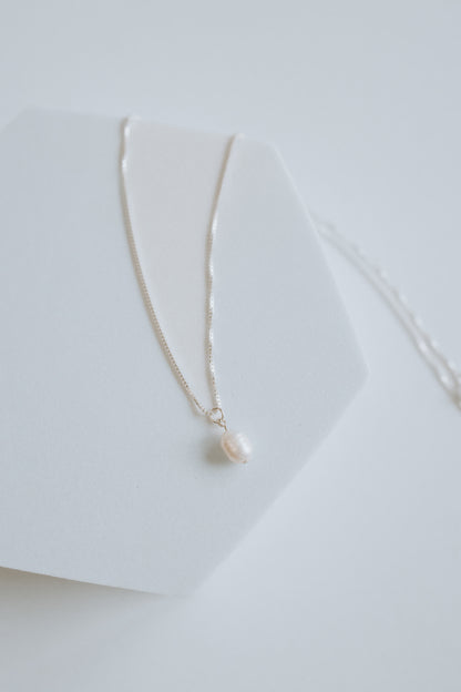 Pearl Necklace - Sterling Silver